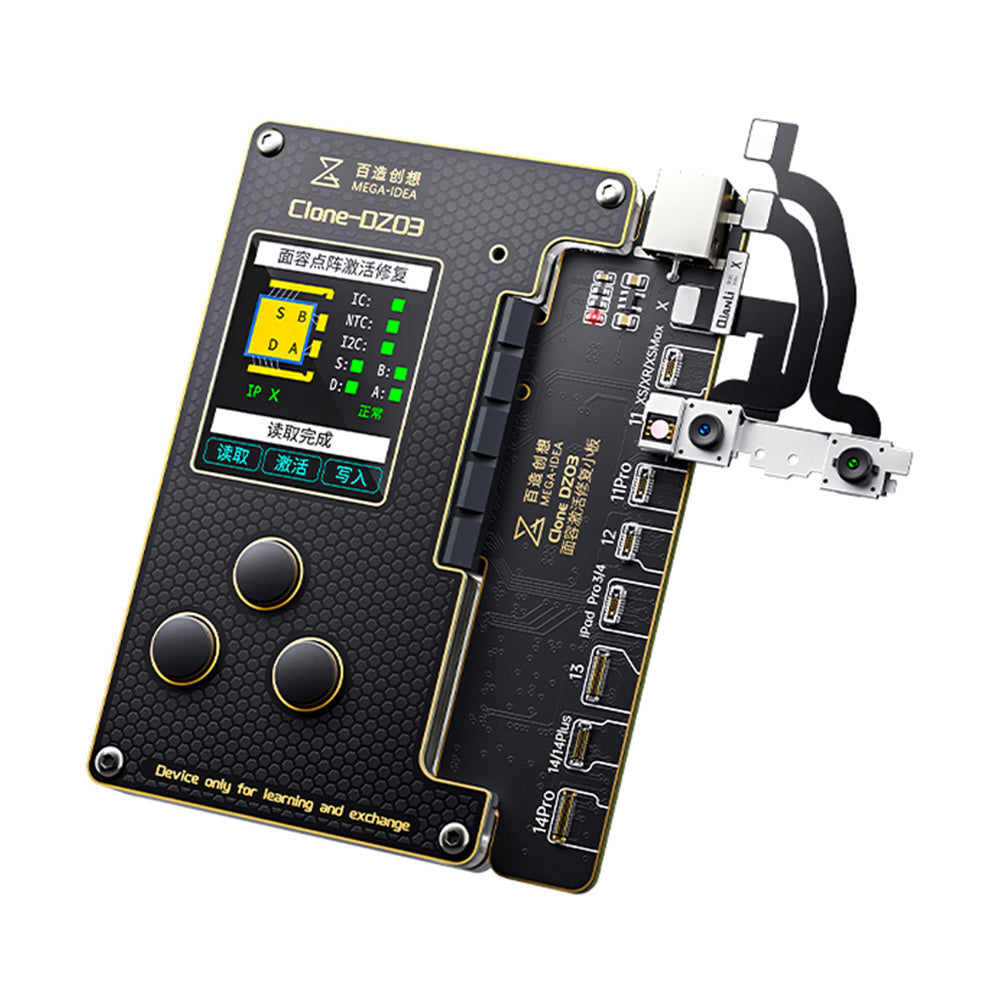 MEGA-IDEA Clone DZ03 No Disassembly Dot Matrix Repair Programmer for iPhone X-12 Mini Face ID Flex Cable Test Read Write MEGA-IDEA Clone DZ03 No Disassembly Dot Matrix Repair Programmer for iPhone X-12 Mini Face ID Flex Cable Test Read Write